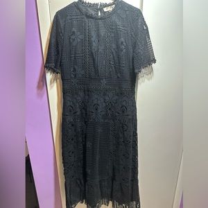 Anthropologie Maxi Lace Dress Size L